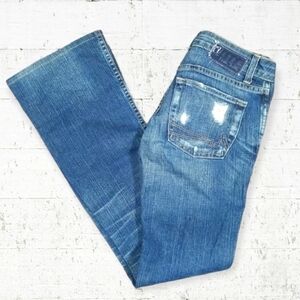 Iron Army Women's Jeans Size 26 Naturally Distressed Flaired Bottom Canadian